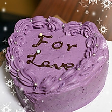 紫薯奶油海绵蛋糕