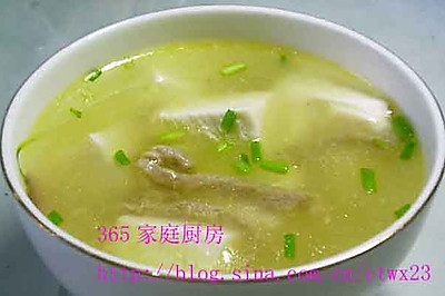 肉丝豆腐羹