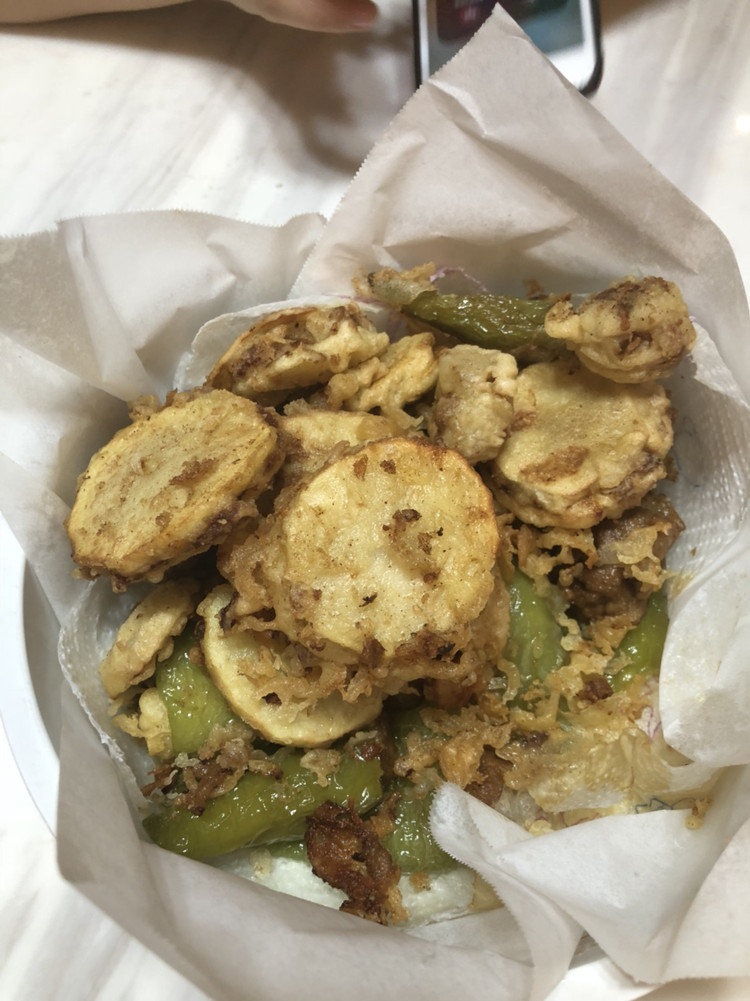 年夜饭之炸菜(藕盒土豆肉辣椒肉)的做法