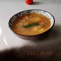 椒茄豆腐蘑菇汤的做法图解8