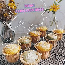 不容错过的橙香杏仁蛋糕超cute蝶豆花杯子蛋糕cupcake