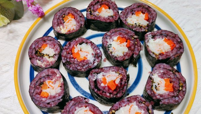 蟹柳五色米寿司