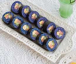 治愈系地中海蓝蝶豆花紫菜包饭+寿司双拼的做法