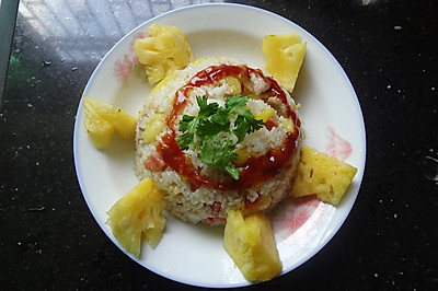 菠萝鸡丁火腿饭