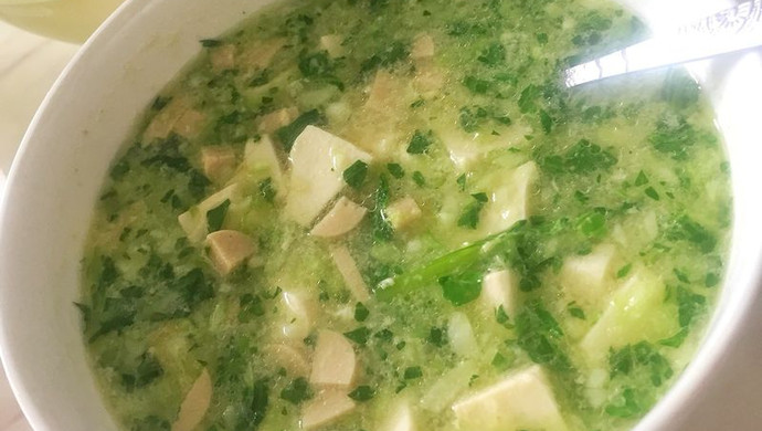 「一口豆腐一口汤」青菜豆腐羹