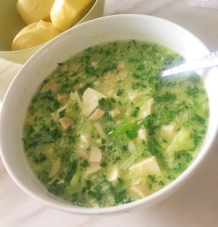 「一口豆腐一口汤」青菜豆腐羹的做法