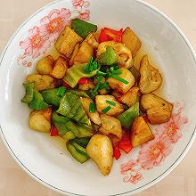 青红椒炒茄子