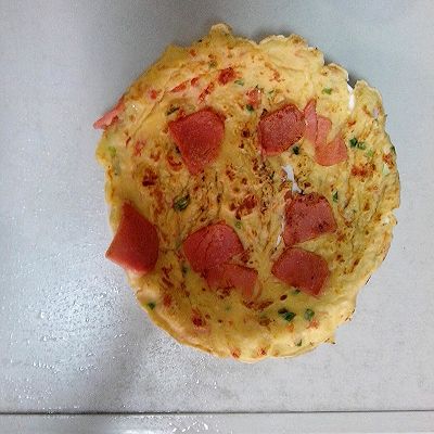 西红柿香葱鸡蛋饼
