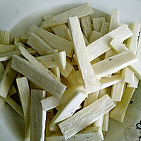 葱油焖茭白豆腐干的做法图解1