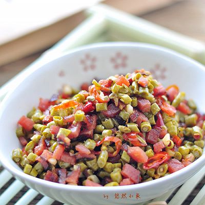 酸豆角炒腊里脊