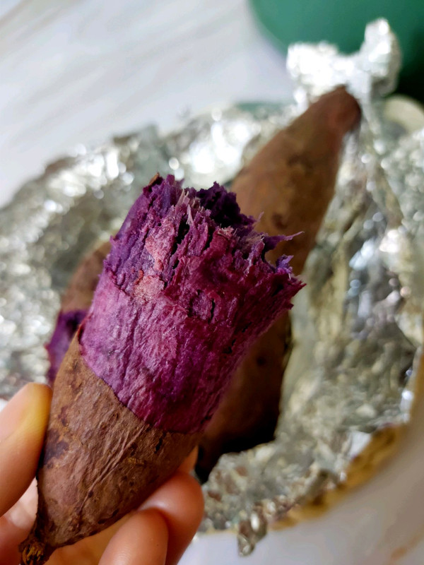 空气炸锅烤紫薯