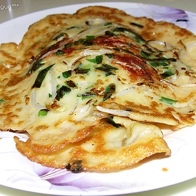 豆芽米粉煎饼