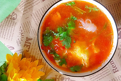 神仙美食～番茄魔芋汤
