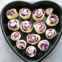 香甜紫薯卷的做法图解5