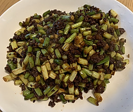 蒜苔蒜苗肉沫的做法