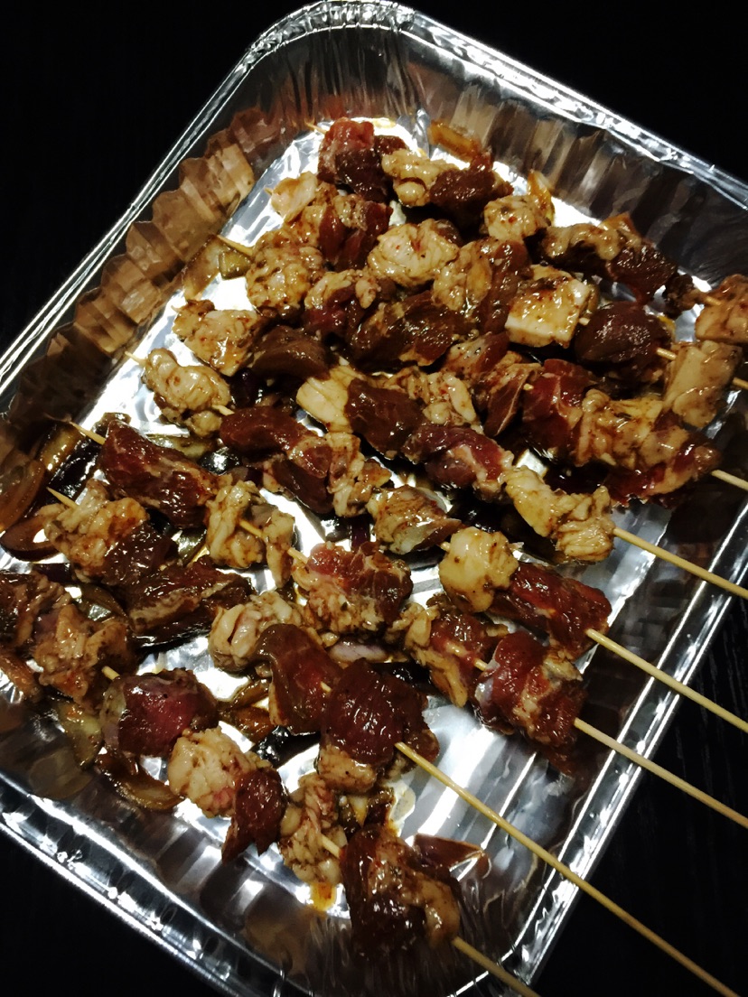 烤羊肉串的做法图解2