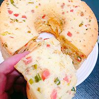 香葱肉松火腿蛋糕的做法图解18