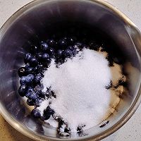 无冰渣、无蛋黄的【蓝莓雪糕】的做法图解2