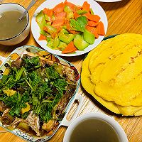 #春日养生局#减脂主食：玉米面饼，简单又好吃的做法图解1