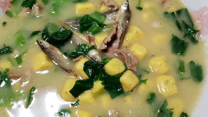 羊油小干鱼嘎嘎汤