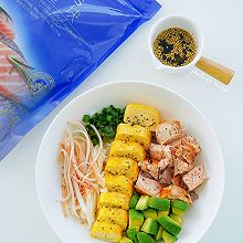 #山姆友约#低卡轻食|高蛋白三文鱼波奇饭