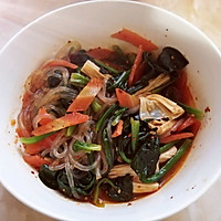 家常凉拌菜之菠菜粉条拌腐竹的做法图解10