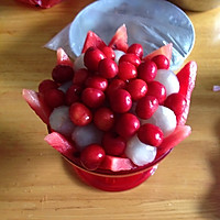 樱桃荔枝水果拼盘的做法图解4