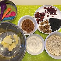 红糖燕麦饼干的做法图解1