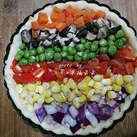 彩虹披萨#每道菜都是一台食光机#的做法图解9