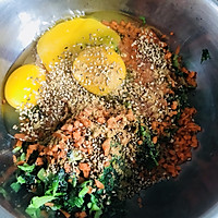 菠菜胡萝卜鸡蛋煎饼的做法图解1