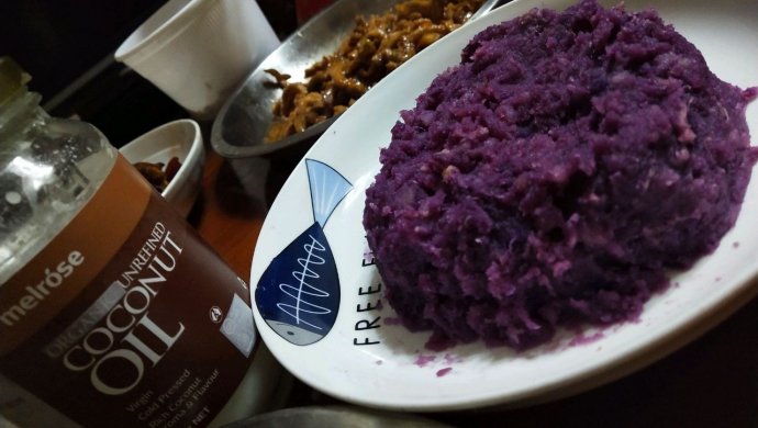 椰香紫薯土豆泥