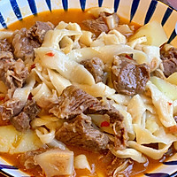 #餐桌上的春日限定#土豆烧牛肉手擀面的做法图解13