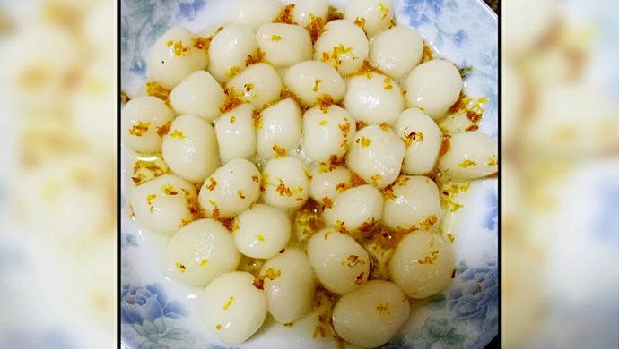 糖桂花糯米丸子