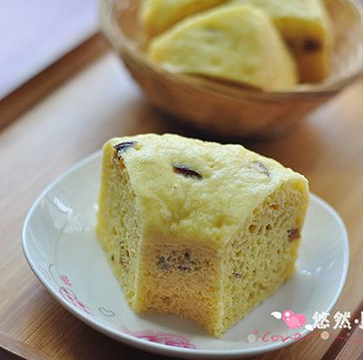 孩子的小甜点——玉米面红枣发糕