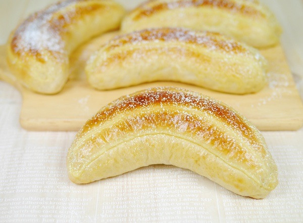 超Q的柔软香甜伪香蕉面包（更新卡仕达酱做法）