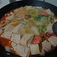 海虾白菜烧豆腐的做法图解5