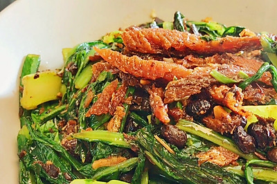 “干饭”快手菜：豆豉鲮鱼油麦菜