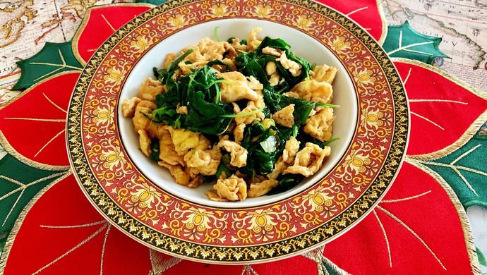 鸡蛋炒荆芥