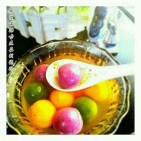 彩色汤圆的做法图解14