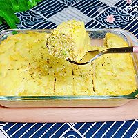 #美食新势力#西兰花玉米鸡肉糕（芝士焗烤版）的做法图解20