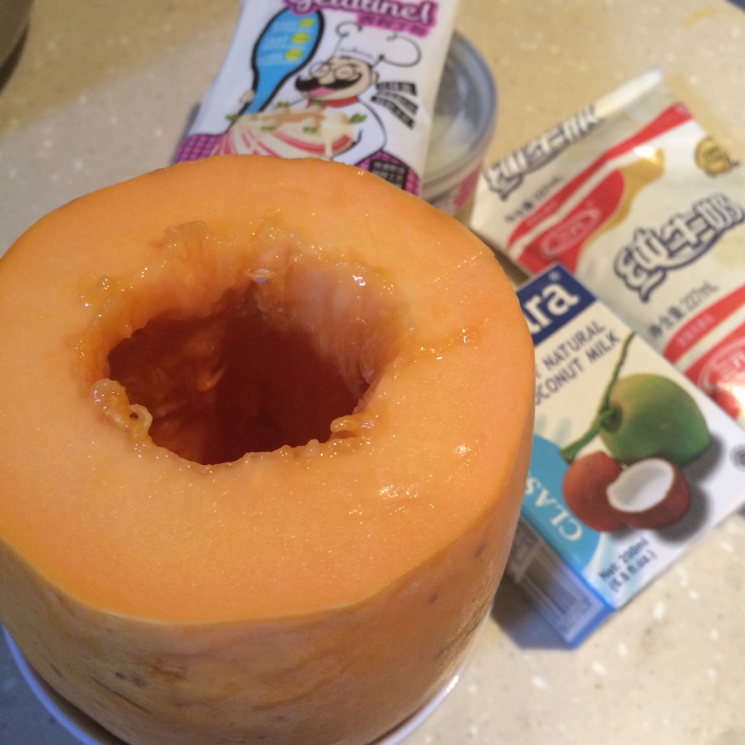 木瓜椰奶冻的做法_【图解】木瓜椰奶冻怎么做如何做好吃_木瓜椰奶冻家常做法大全_Annie的早餐日记_豆果美食