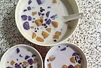紫薯，黄薯红豆冰糖牛奶芋圆的做法