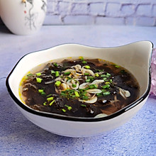 #我们约饭吧#十分钟快手菜：鲜辣紫菜虾皮汤