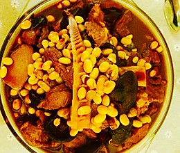 腱子肉炖黄豆春笋的做法