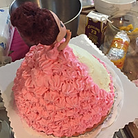 彩虹芭比公主蛋糕的做法图解25