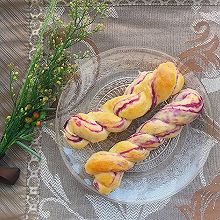 紫薯麻花面包 粗粮更健康#安佳黑科技易涂抹软黄油#