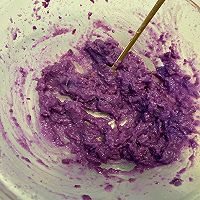 #安佳真芝味，真芝真有料-爆浆流心#芝士流心紫薯饼的做法图解2