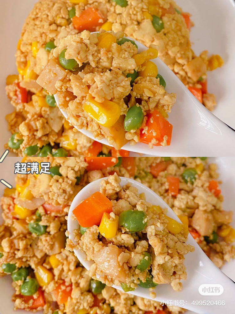 无米豆腐蛋炒饭的做法