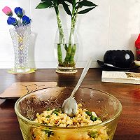 火腿豆蛋炒饭的做法图解5
