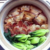 腊肉腊肠煲仔饭的做法图解5